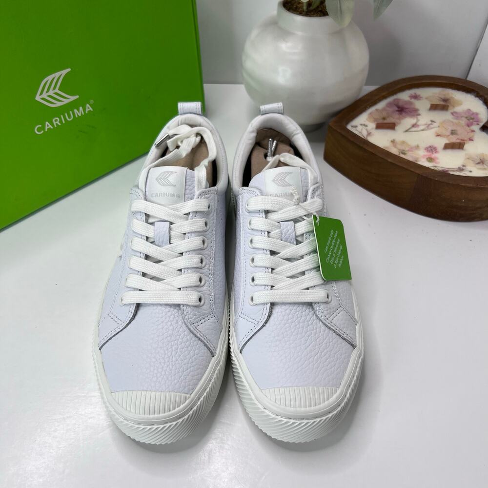 Cariuma OCA Low Casual Leather Sneaker White Women's 10 NWB - Picture 5 of 10